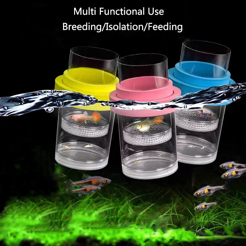 Plastic Floating Fish Breeding Isolation Box Aquarium Breeder Feeder Fish Tank Hatching Incubator Aquarium Hatchery Accessories