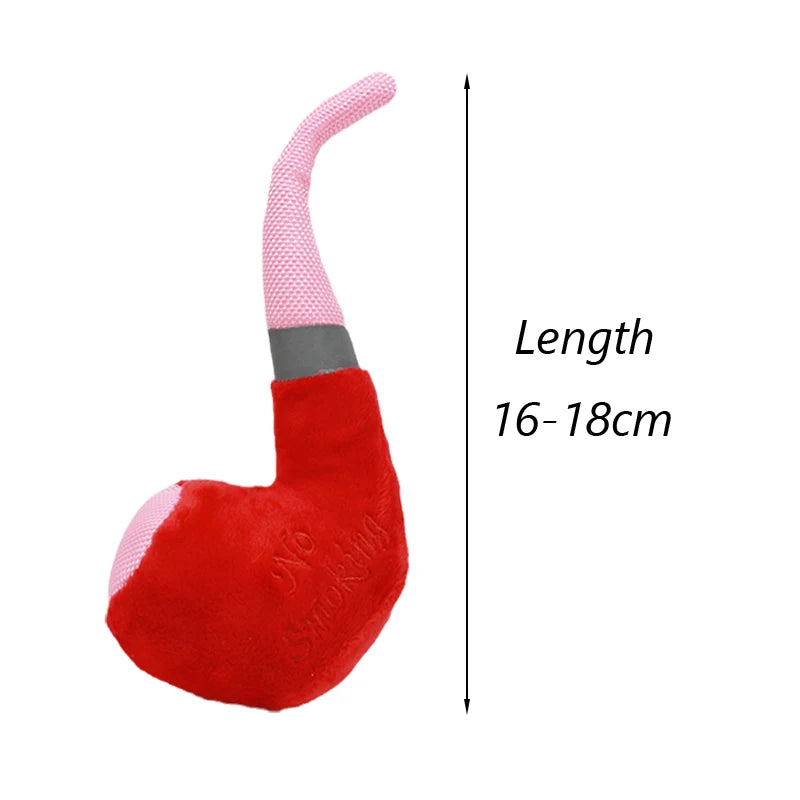 Plush Pipe Slippers Dog Chew Toy Squeaky Pet Toys for Small Dogs French Bulldog Yorkshire Puppy mascotas Supplies Cleaning Teeth