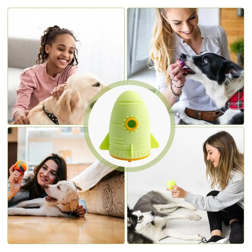 Treat Dispensing Dog Toy Dogs Puzzles Feeder Puppy Slow Feeding Interactive Toys Pet Chewing Teeth Cleaning Toys Food Leaking