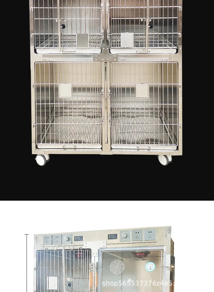 304 stainless steel dog cage multi-layer pet display cabinet display cage pet store foster cage pet hospital inpatient cag