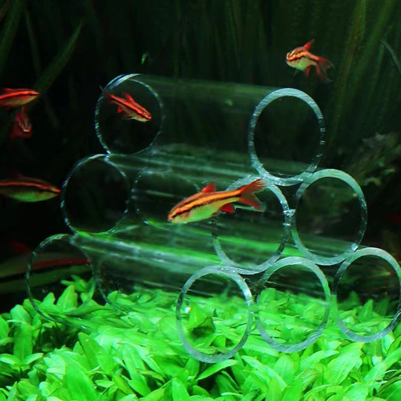 Glass Acrylic Aquarium Decoration Fish Shrimps Shelter House Pottery Scorpion House Canister Simulation Stone Fish Tank Ornament