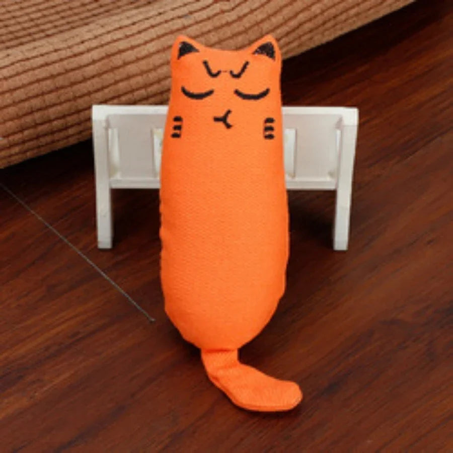 Pet Accessories Rustle Sound Catnip Toy Cats Product For Pets Cute cat Toys For Kitten Teeth Grinding Cat Plush Toy Thumb Pillow