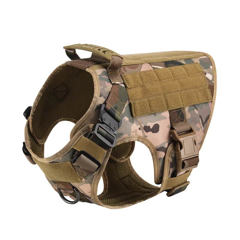 K9 Tactical Military Vest Pet German Shepherd Golden Retriever Tactical Training Dog Harness and Leash Set For All Breeds Dogs