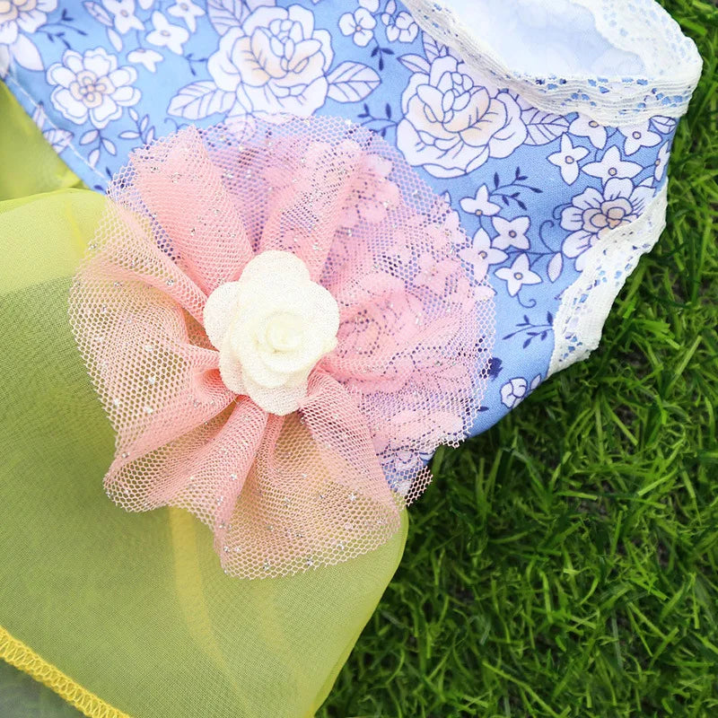 2024 Summer Dress for Dog Pets Clothes Chihuahua Wedding Dress Skirt Cloth Accessory Dog Pet Dress Supplies Hanbok Cat Costume