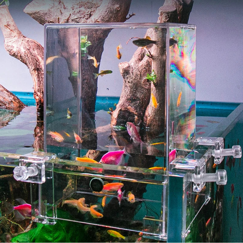  Fish Elevator-Negative Pressure Suspended Fish Tank Water Auto-Refill Water Level Maintenance Increase Fish Activity Area