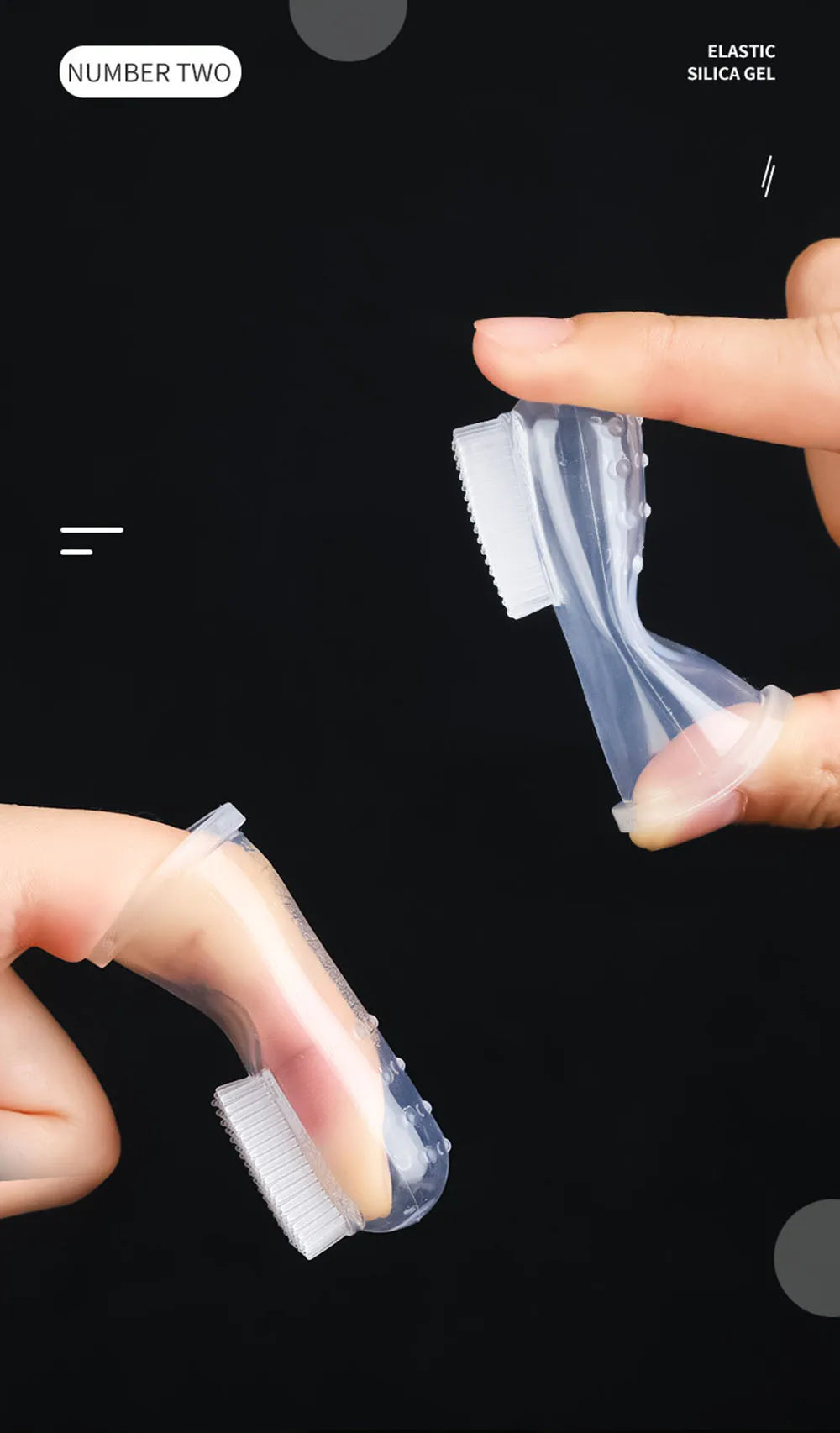 Dog Toothbrush Pet Fingertip Toothbrush for Cat Super Soft Oral Care Toothbrushes Finger Brush for All Pets Tooth Cleaning Brush