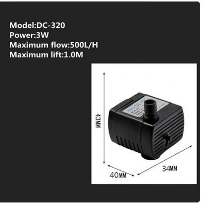 Water Pump Pet Cat Water Fountain Anti-dry Burning Motor Replacement for Cat Flowers Drinking Bowl Water Dispenser Pet Products