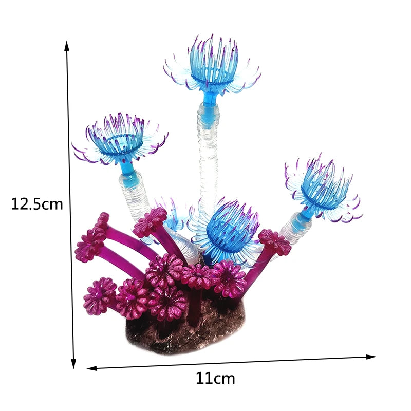 Artificial Underwater Coral Aquarium Fish Tank Simulation Decoration Aquarium Backgrounds Plants Water Grass Accessories Home