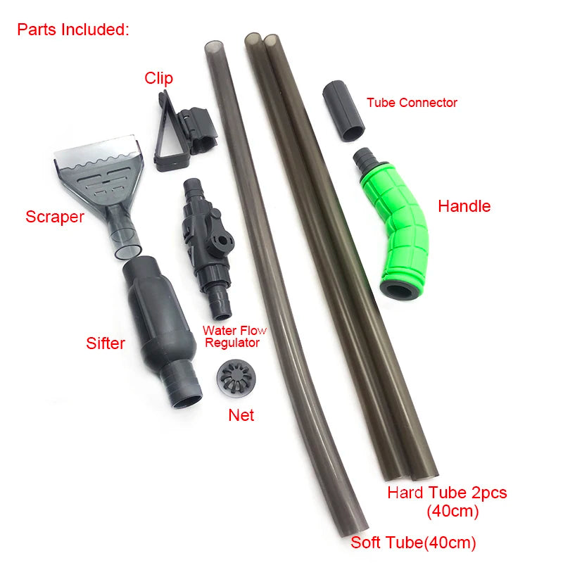 Multifunctional Aquarium Water Changer Fish Tank Siphon Water Change Cleaning Filter Water Changing Pump Sand Hose Tube
