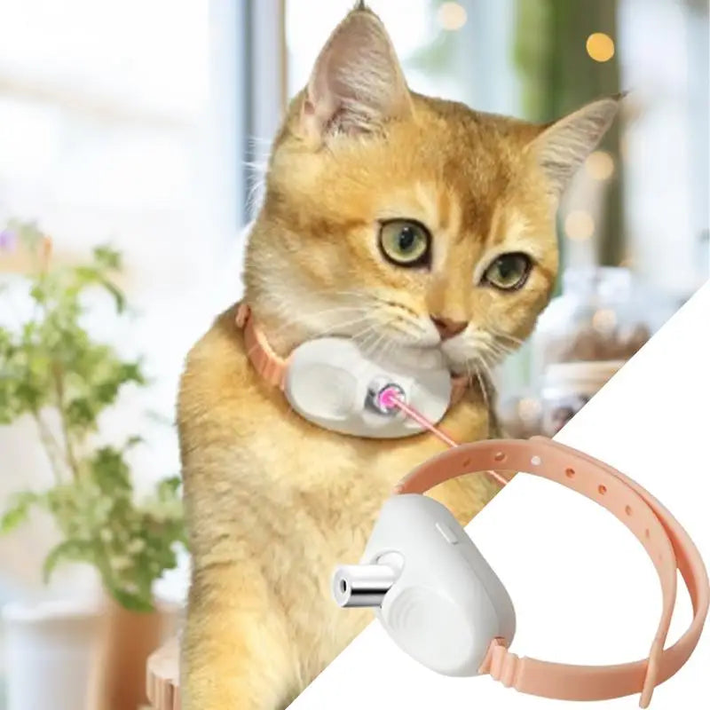 Laser Cat Collar LED Laser Cat Teasing Toy Cat Collar Toy Electric Smart Laser Teasing Cat Interactive Toy Kitten Playing Toy