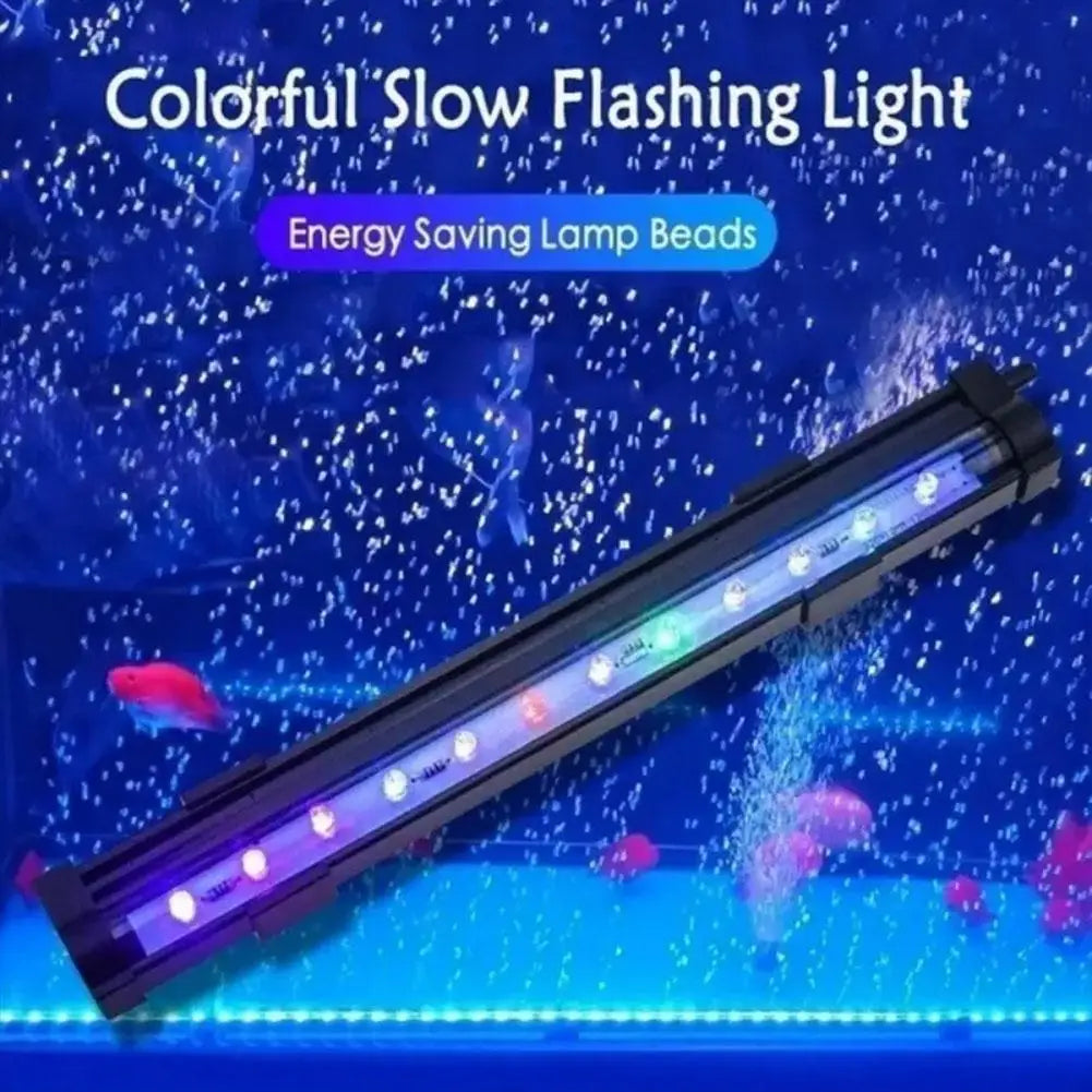 Fish Tank LED Bubble Light Colorful Light With Aquarium Remote Control Color Changing Bubble Light LED Diving Light Fish Tank