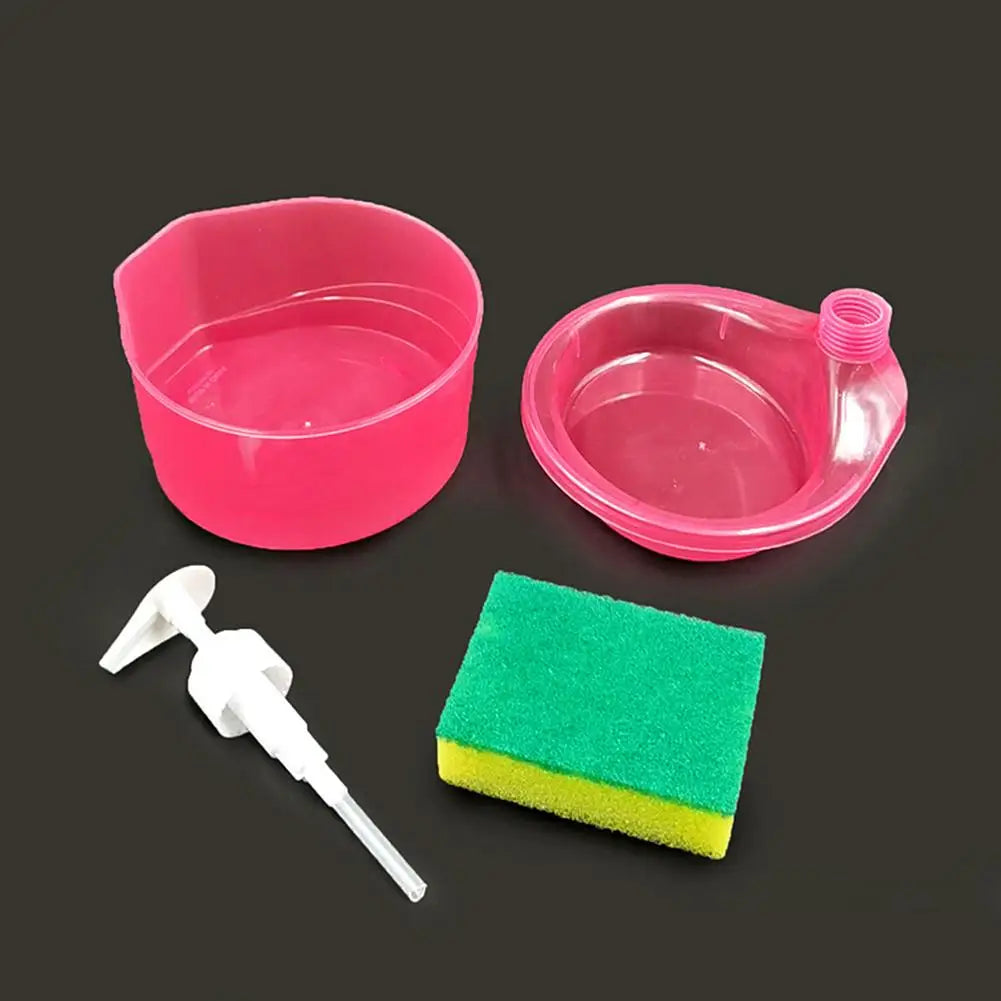 Kitchen Integrated Dishwashing Liquid Dish Towel Storage Press Box Soap Box Dishwashing Pot Soap Dispenser Storage Neat