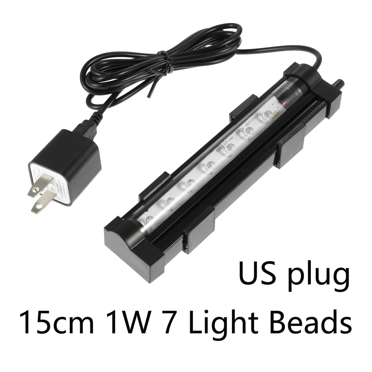 UXCELL 15-116CM Aquarium LED Light Full Spectrum Fish Tank 7-36 Light Beads Decor Colorful Lighting Lamp Plant Grow Tools