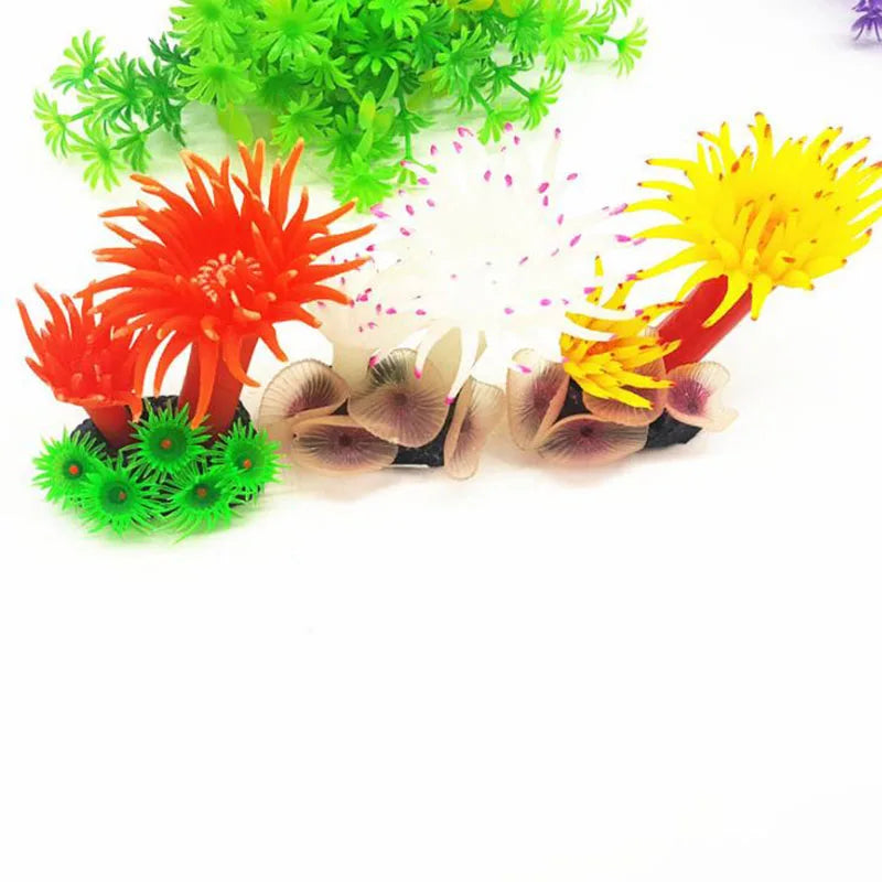Artificial Underwater Coral Aquarium Fish Tank Simulation Decoration Aquarium Backgrounds Plants Water Grass Accessories Home