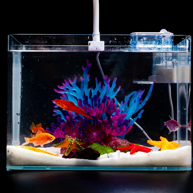 Artificial Silicone Underwater Coral Aquarium Fish Tank Simulation Decoration Aquarium Backgrounds Plants Water Grass Decora