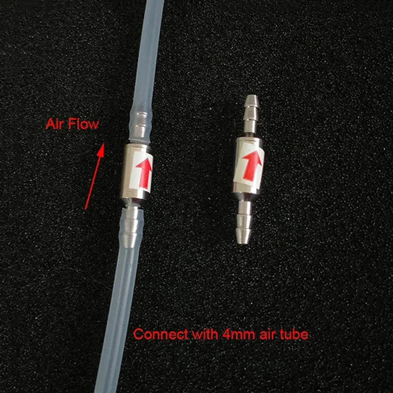 Stainless Steel Fish Aquarium Air Pump Check Valve One Way Non-Return Check Valve Aquarium Co2 System Air Pump Accessories