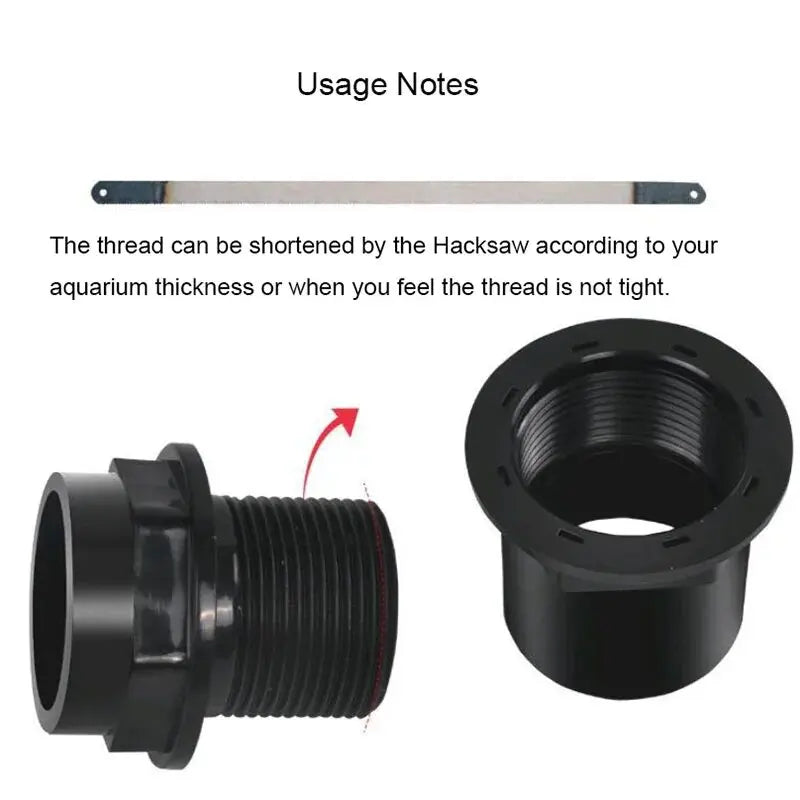 1Pcs 20-50mm Aquarium PVC Water Tube Connectors Thicken Fish Tank Pipe Drainage Connector Garden Drain Pipe Adapter Accessories