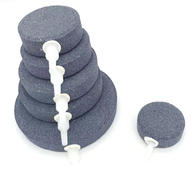 40/50/60/70/80/100mm Bubble Stone Aerator for Aquarium Fish Tank Pump Hydroponic Oxygen Plate Mini Air Pump Accessories Tube