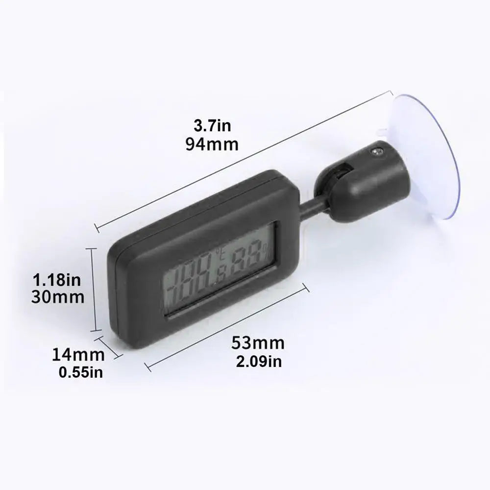 Thermometers Hygrometer Terrarium 2-in-1 Design Digital Temperature Meters 90-degree Adjustable Indoor Hygrometer Greenhouse