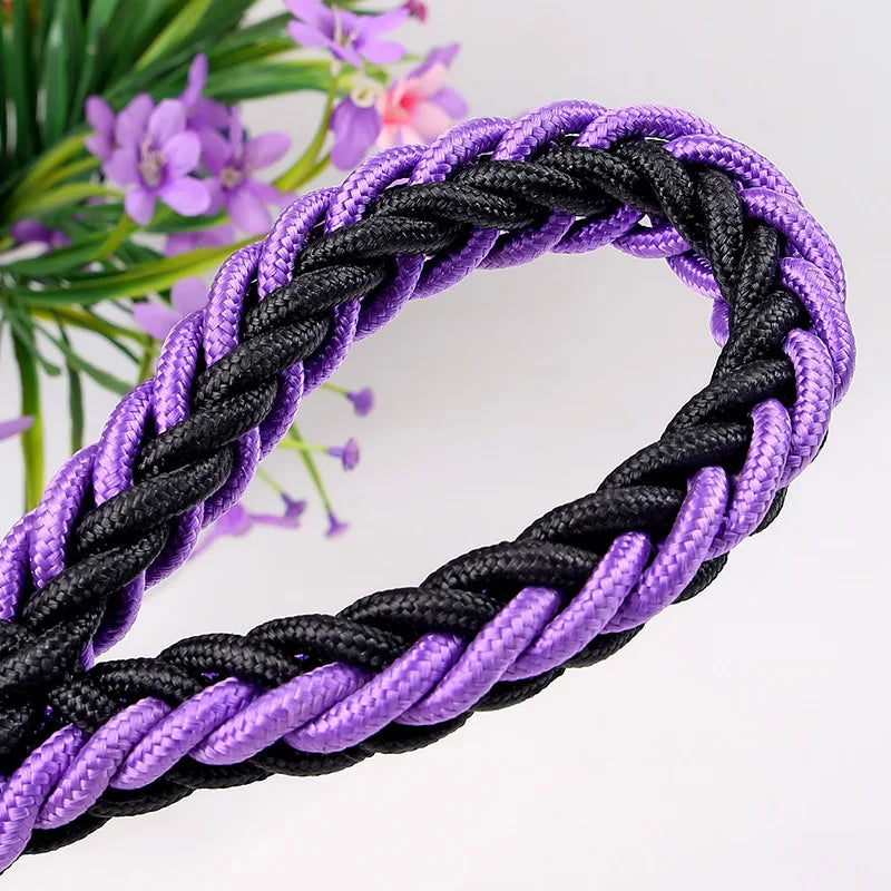 Durable Nylon Dog Leash Heavy Duty Spring Traffic Control Training Short Leashes for Medium Large Dogs Pitbull Pet Accessories
