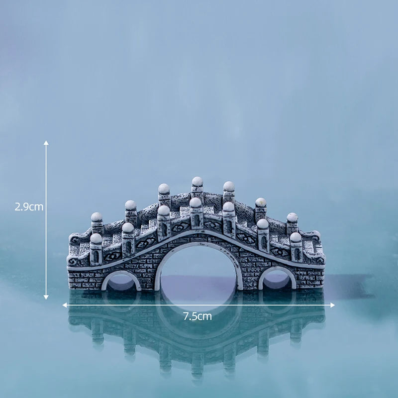 Resin Small Bridge Aquarium Ornaments Decoration Artificial Mountain for fish Tank Resin Aquarium Ornament Fish Tank Background