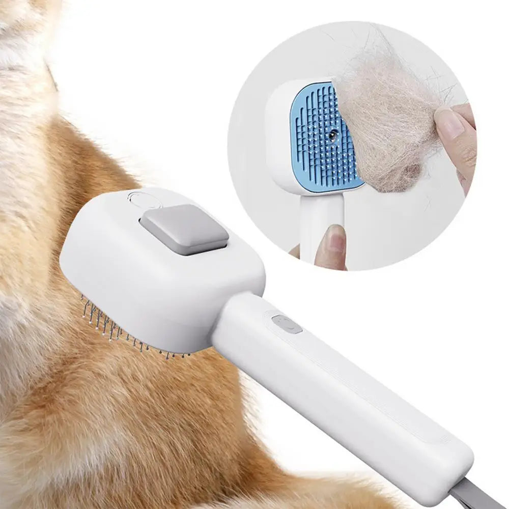 Steamy Pet Brush Rechargeable Cat Grooming Brushes Pet Water Combs Cat Hair Remover Cat Cleaning Massage Brush for Puppy  Kitten