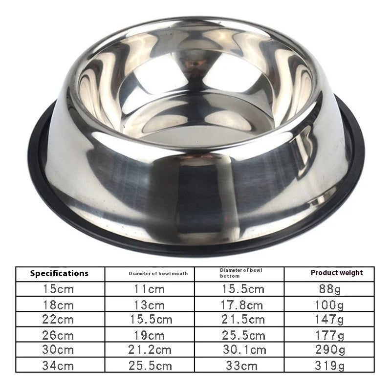 Stainless Steel Dog Bowls pink, Food and Water Non Slip Anti Skid Stackable Pet Puppy Dishes for Small, Medium and Large Dogs