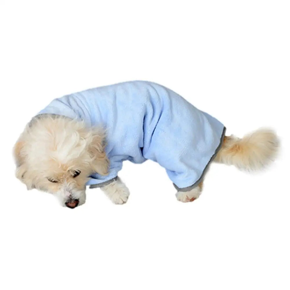 Dog Towel Wrap Dog Bath Towel Robe Super Absorbent Machine Washable Fast Drying Soft Lightweight Dog Drying Coat For Poodle