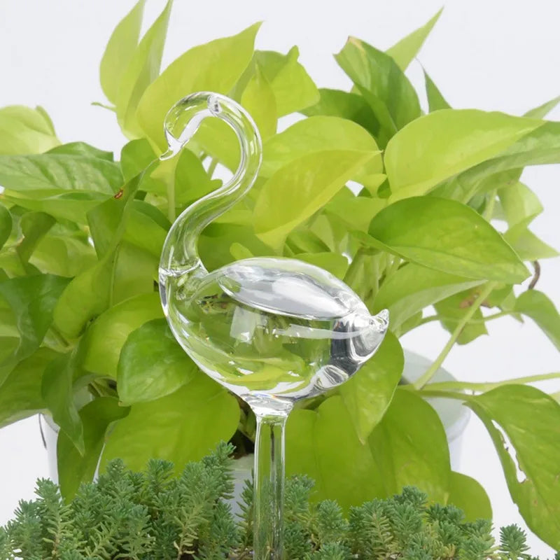 8 Styles Houseplant Automatic Self Watering Glass Bird Watering Cans Flowers Plant Decorative Clear Glass Watering Device