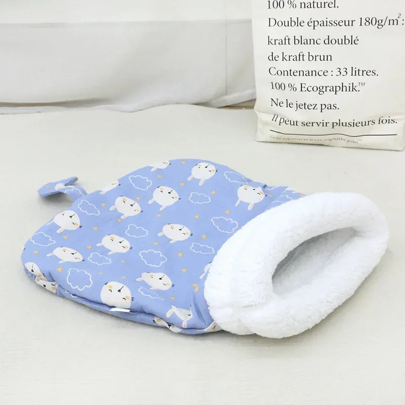 Warm Cat dog Sleeping Bag Soft Cat Bed Comfortable Tunnel Cat Nest Closed Pet House for Cats Lovely Cat Nest