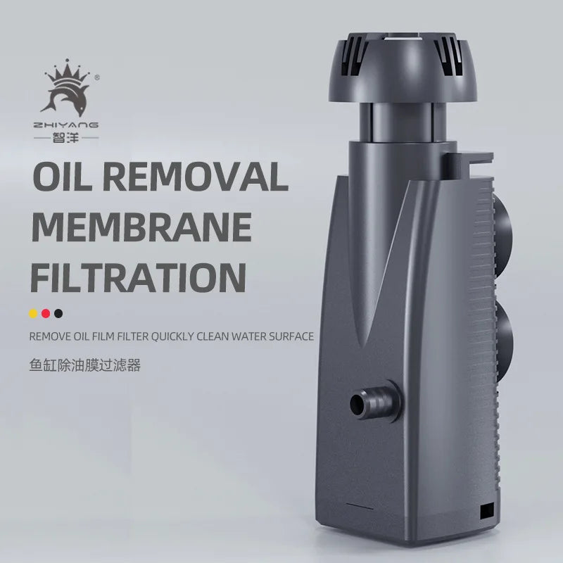 3W Aquarium Surface Oil Skimmer Filter Mute Auto Oil Film Processor Remove Tool for Aquarium Fish Tank Water Filtration 220-240V