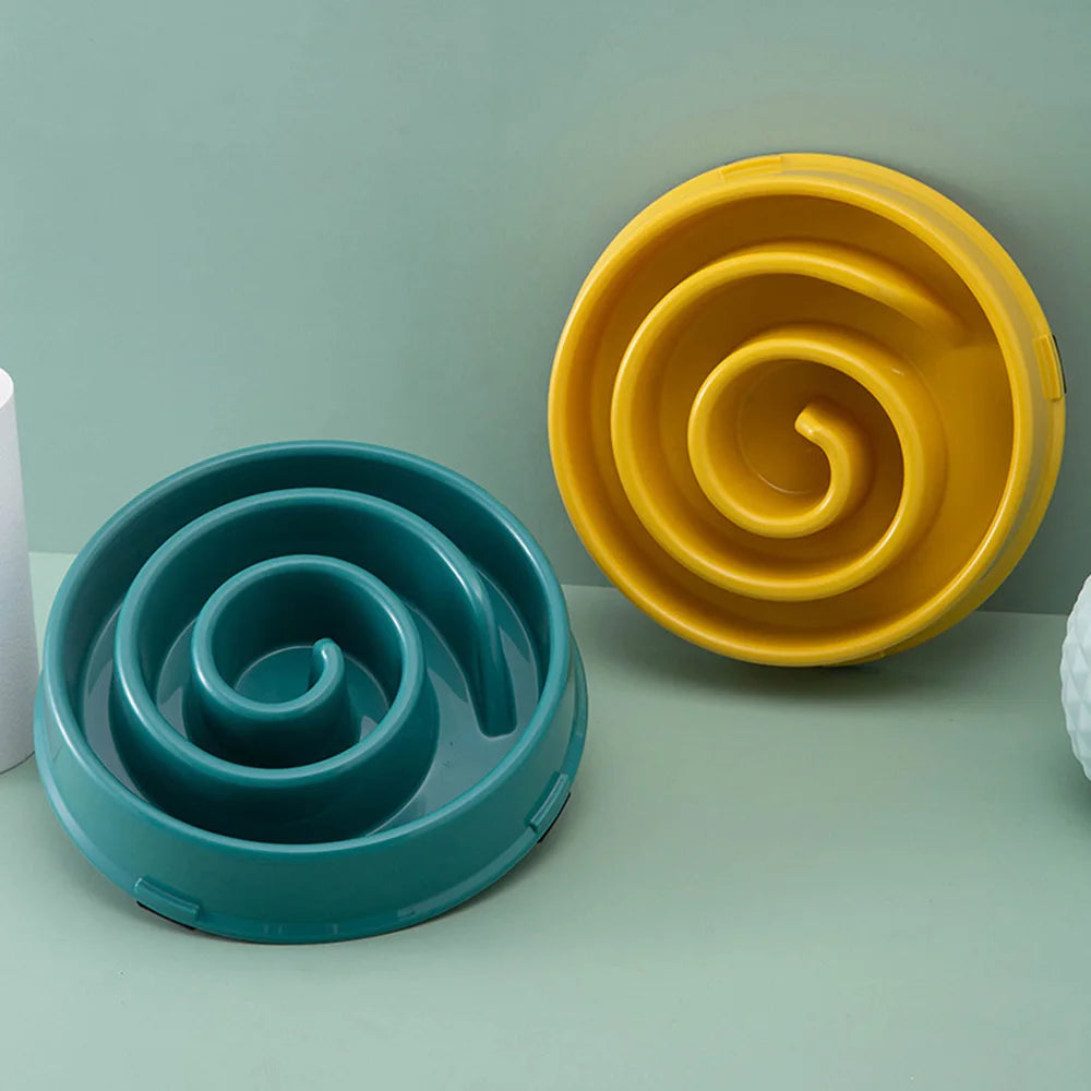 Dog Puppy Slow Feeder Bowl Non Slip Puzzle Bowl Anti-Gulping Dog Slower Food Feeding Dishes Pet Bowl for Large Medium Small Dogs