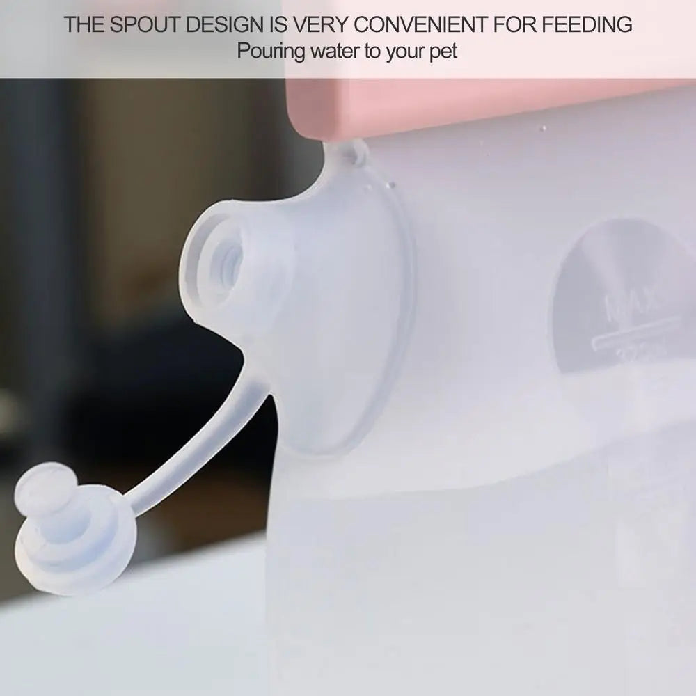 320ml Portable Dog Drinking Feeder Leak Proof Pet Silicone Water Pouches Pet Water Supplies for Dogs Cats Hiking Camping