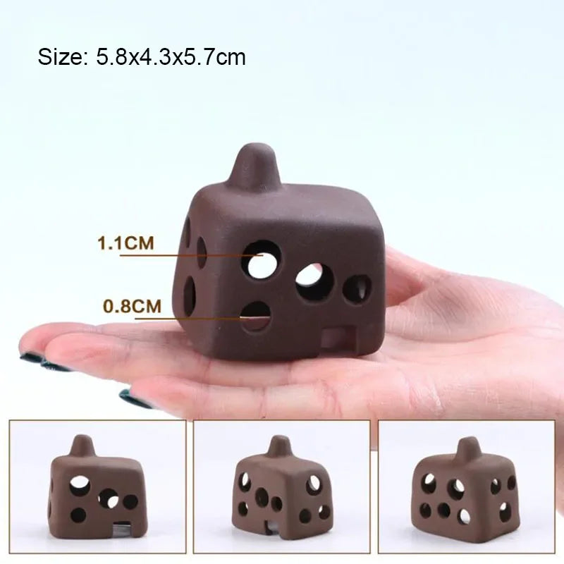 Ceramic House Fish Tank Aquarium Decoration Fish Shrimps Shelter House Pottery Scorpion House Canister Simulation Stone Ornament