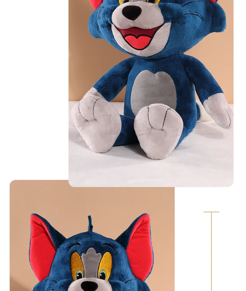 Tom And Jerry Plush Toy Cartoon Movie Cat Tuffy Nibbles Mouse Plushies Stuffed Animals Soap Action Figure Studio Doll Toys