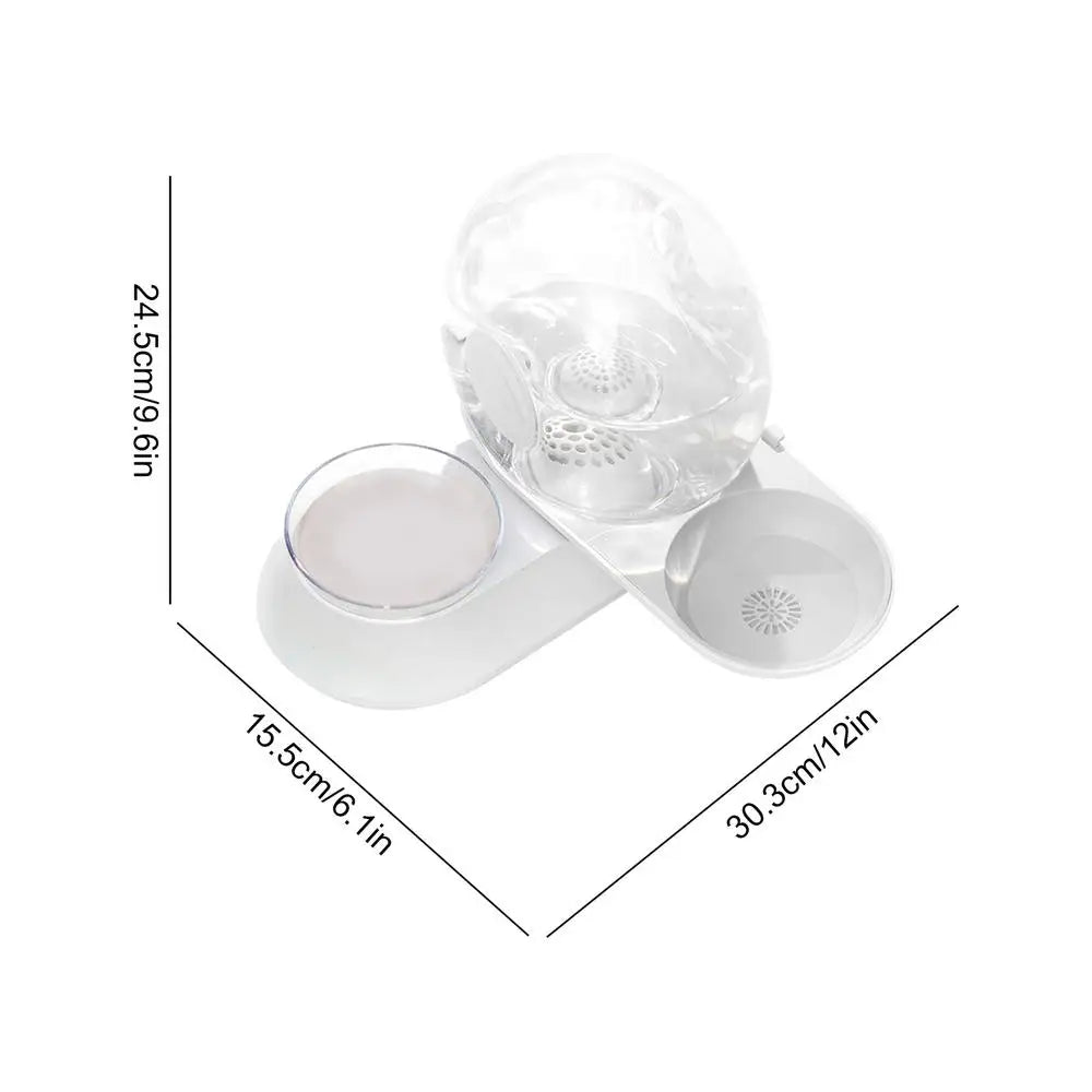 Cat Dog Water Dispenser Cat Feeder Water Bowl Container Automatic Snail Shape Drinking Fountain Cat Feeder Water Bowl Feeder