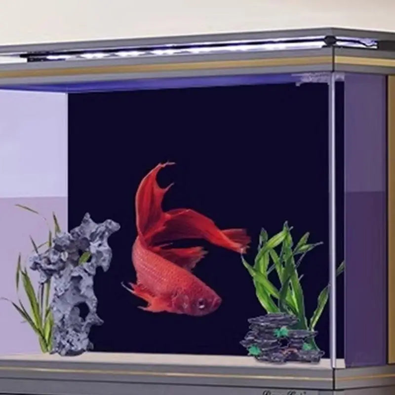 Static Cling Aquarium Background Static Cling Black Fish Tank Backdrop Aquarium Poster Background Aquarium Backdrop for Fish