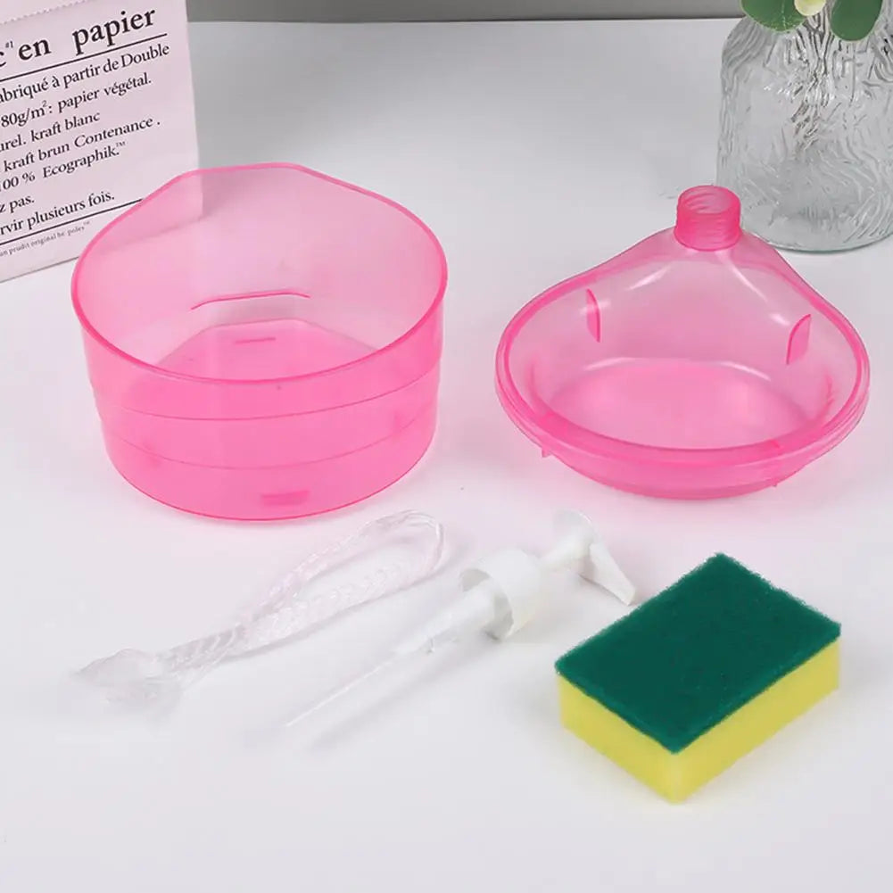 Kitchen Integrated Dishwashing Liquid Dish Towel Storage Press Box Soap Box Dishwashing Pot Soap Dispenser Storage Neat