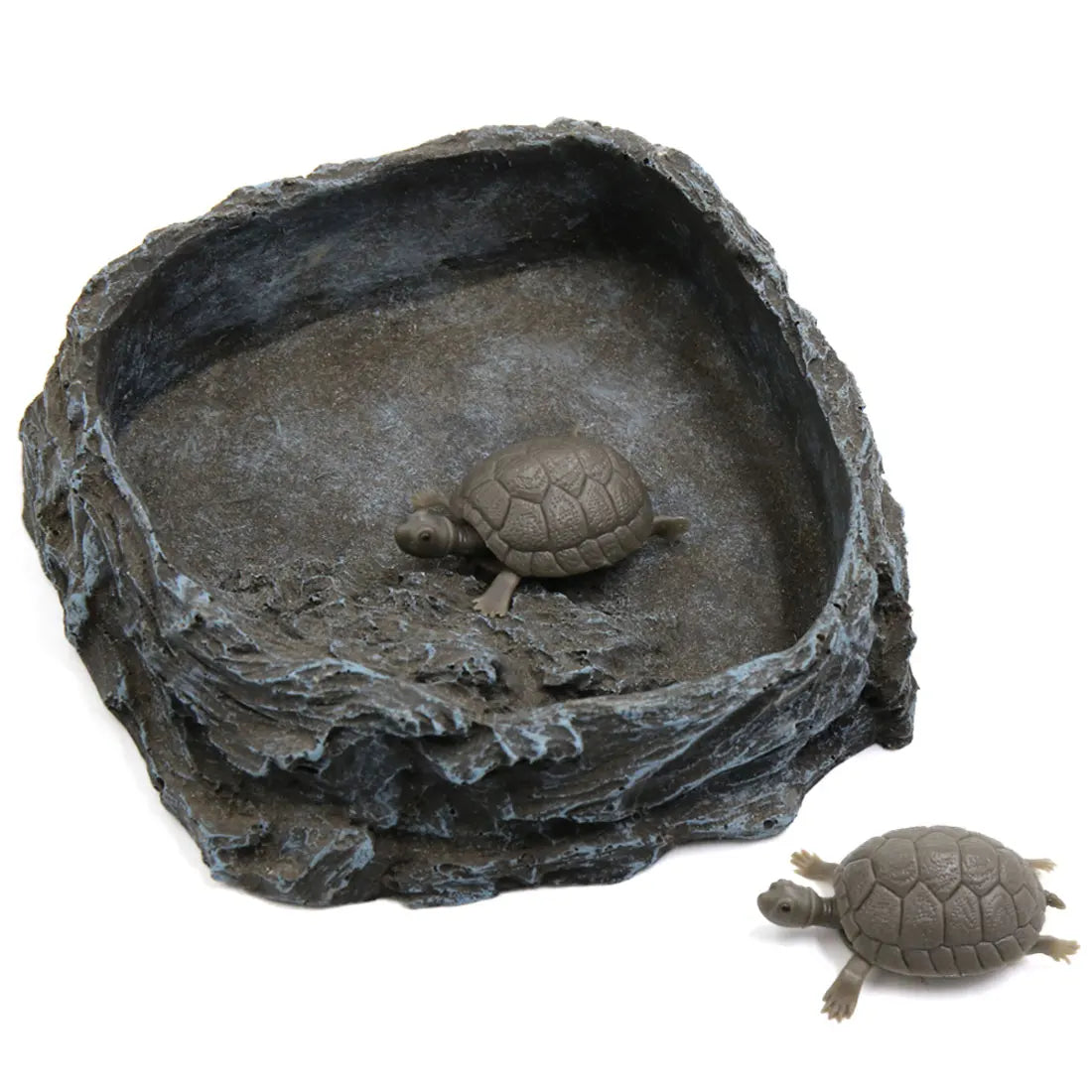 UXCELL Reptile Pet Bowls Feeding Tools Worm Dish Cereus Food Feeder Water Dish Resin Bowl Frog Gecko Spiders Turtles Reptile