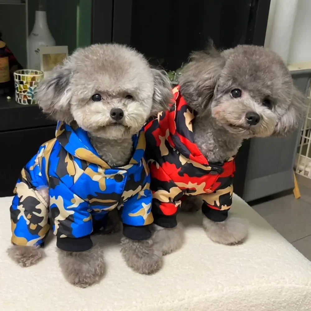 Waterproof Dog Coat Winter Warm Jacket for Small Dogs Reflective Cat Clothes Puppy Chihuahua Jumpsuit French Bulldog Pet Outfits