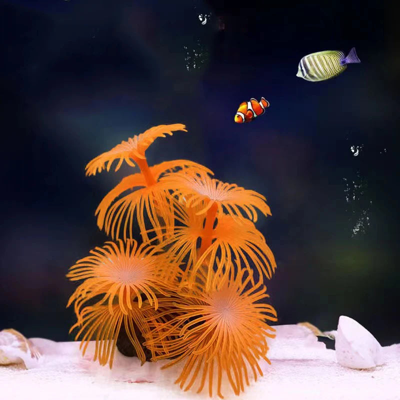 Artificial Underwater Coral Aquarium Fish Tank Simulation Decoration Aquarium Backgrounds Plants Water Grass Accessories Home