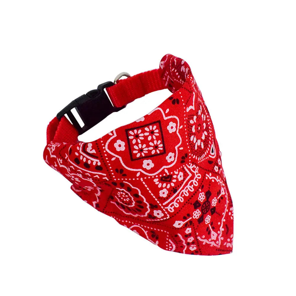 Trendy Reversible Dog Bandanas Fashionable Comfortable Pet Accessories with Dual-Sided Design Adjustable Collars Pet Puppy Cat