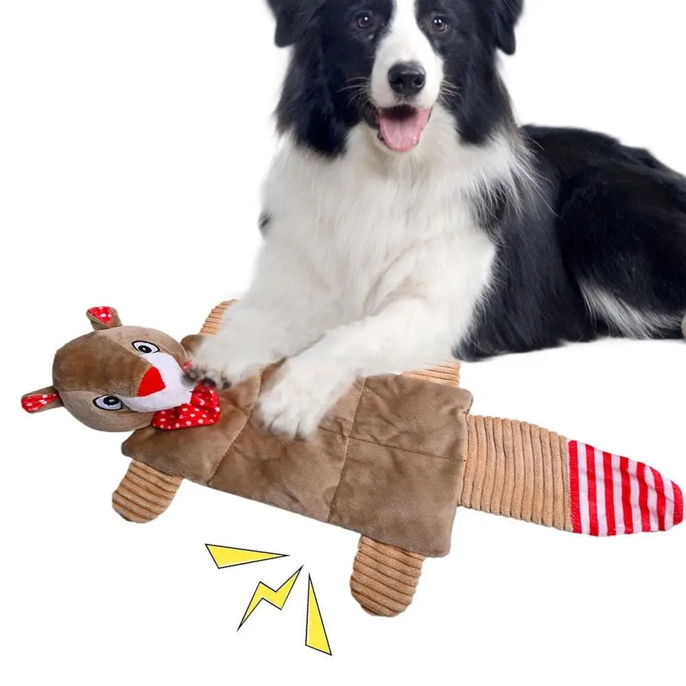 Stuffless Squeaky Dog Toys Interactive Plush Puppy Chew Toys With Squeakers Crinkle Interactive Toy No Stuffing With Squeakers