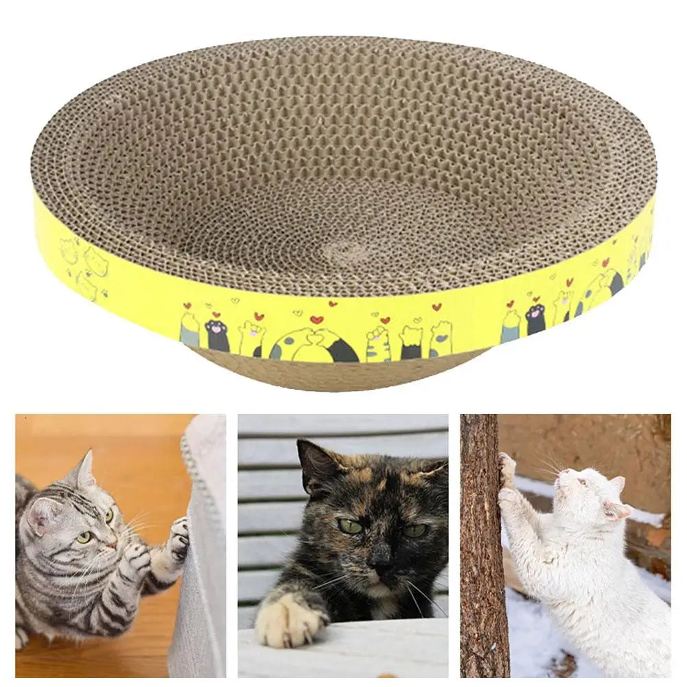 Bowl-shaped Crumb-free Corrugated Paper Cat Scratching Board And Cat Bed Wear-resistant Environmentally Friendly And Safe Claw