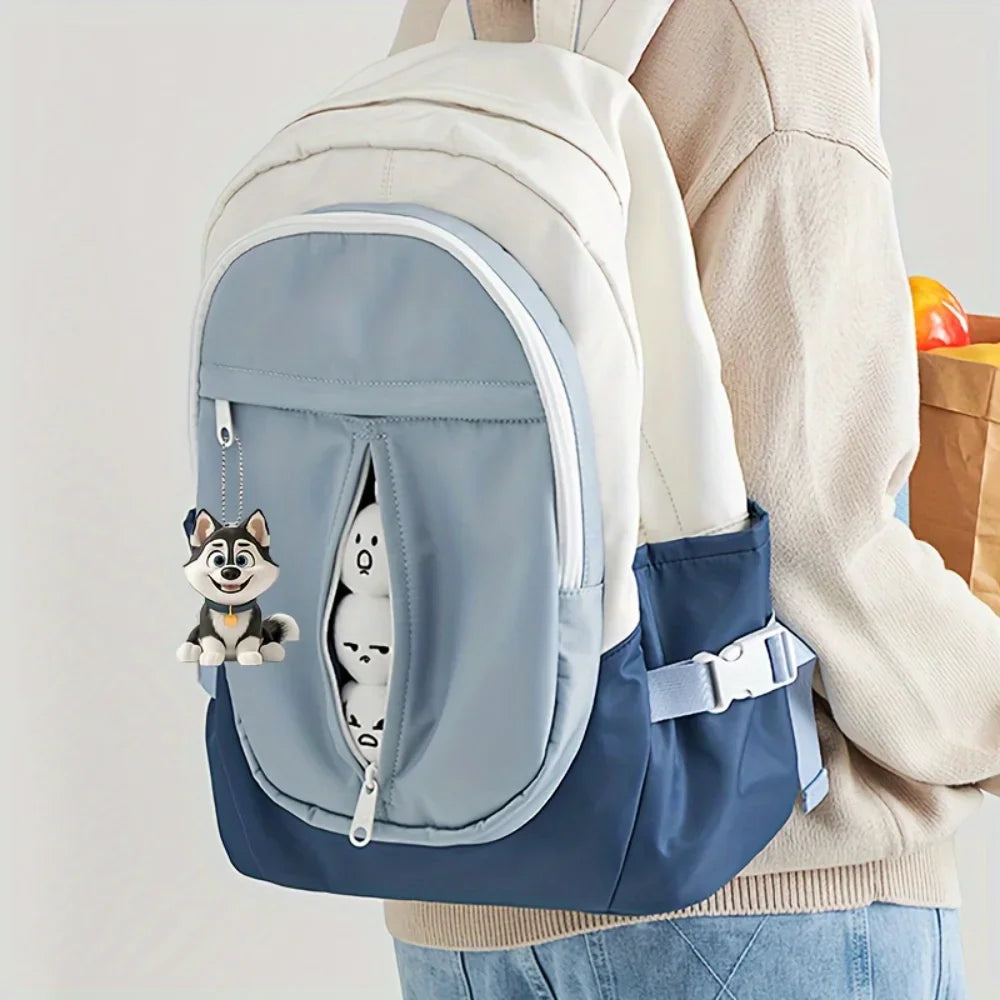 Cute Cartoon Husky Acrylic Keychain Adorable Puppy Pendant Versatile Charm for Car Mirror,Backpacks,Festive,Party,Gift & Decor