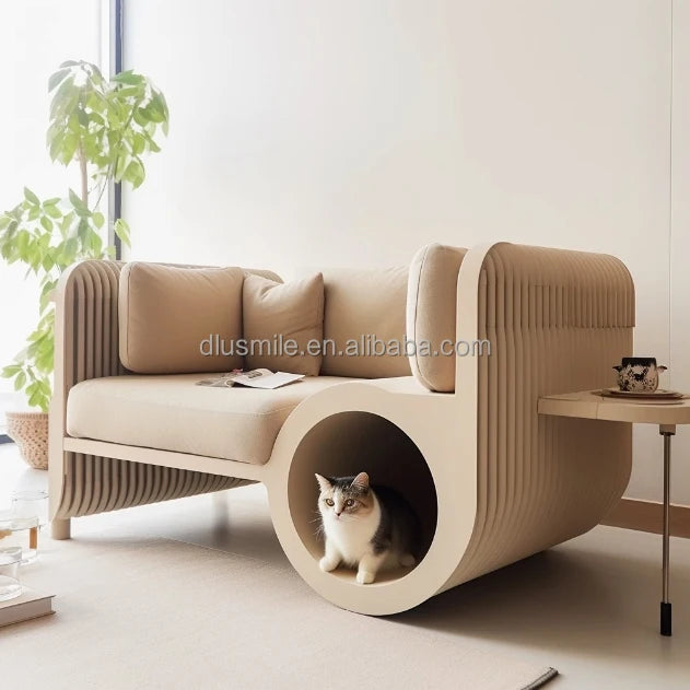 3D Print Cat Bed Kennel Pet Sofa Scratch-Resistant Easy to Clean Pets and Humans Sharing Furniture Customized