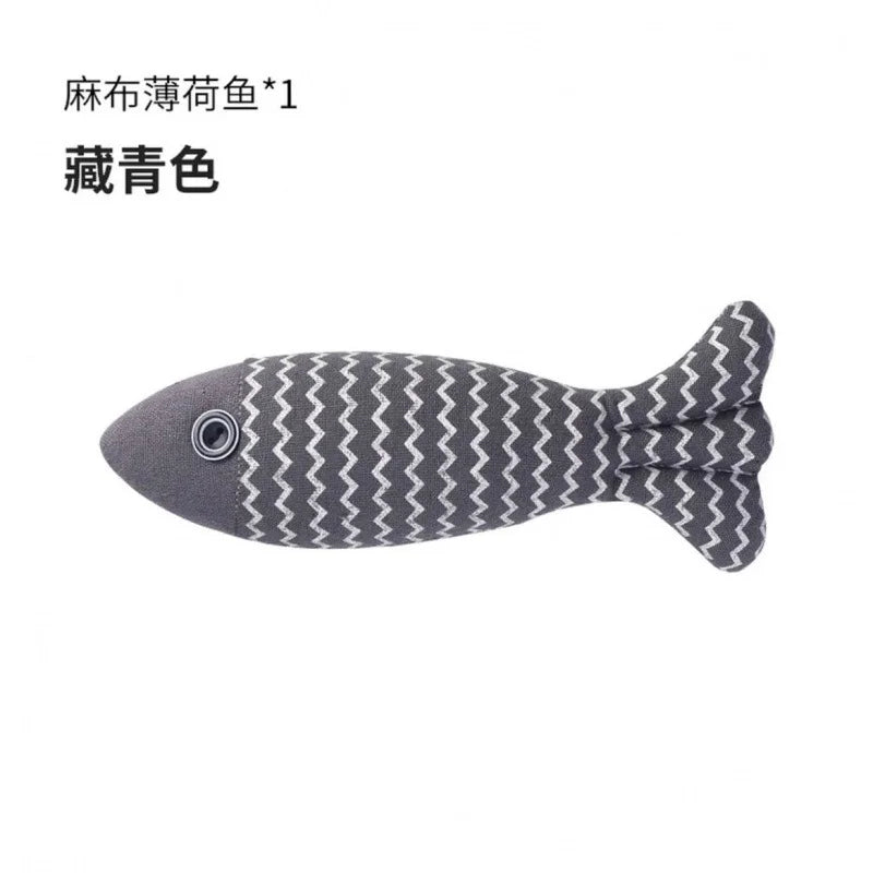 Cat Toy Catnip Fish Pet Chew Bite Toys For Cats Funny Interactive Soft Simulation Fish Kitten Training Playing Toy Cat Supplies