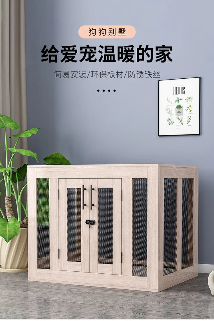 Yut four seasons universal wooden kennel cat litter pet litter indoor wild kennel large, medium and small dog kennel cat house