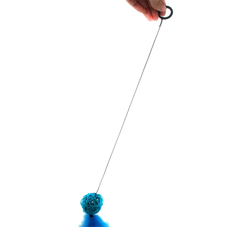 Cat Toy Cat Teaser Sticks Ring Cat Toys Rattan Ball Badminton Cat Cat Toys Cat Chewing Toys Funny Cat Stick Cat Cat Supplies