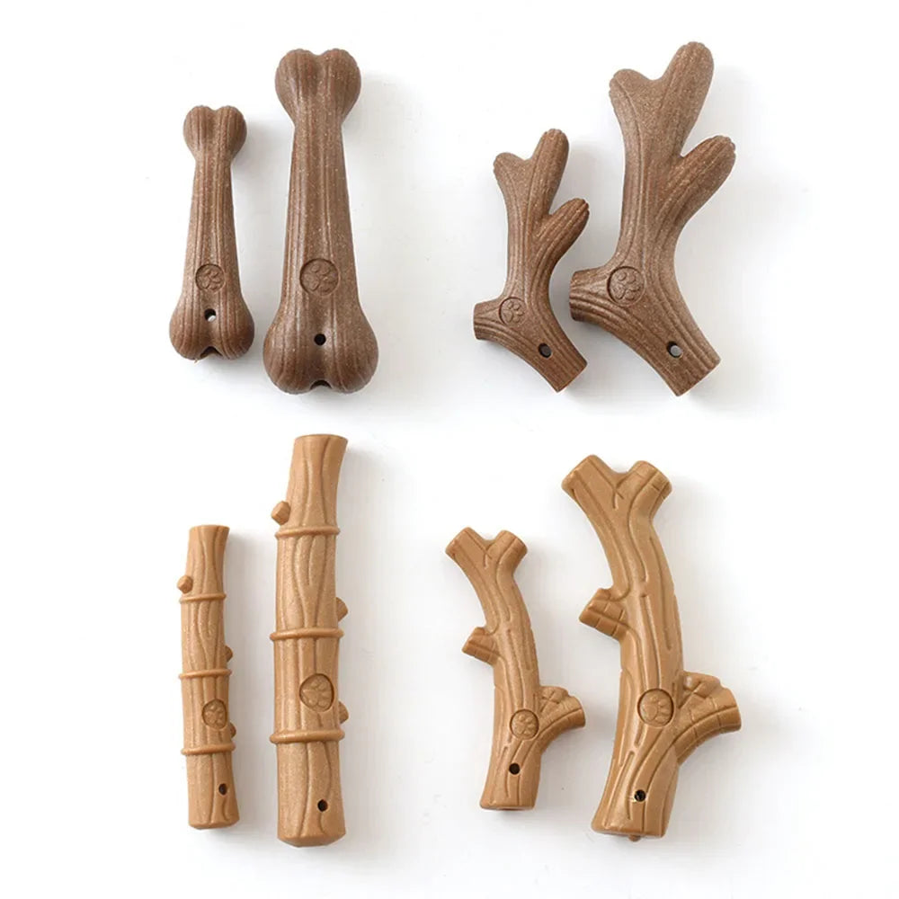 Dog Chew Toys Molar Teeth Clean Stick Strong Durable Bite Resistant Wooden Dog Chew Bone Toy Interactive Puppy Toy Pet Supplies